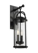 Visual Comfort & Co. Generation Lighting Espresso 60W 2-Light Candelabra E-12 Incandescent Outdoor Wall Sconce 