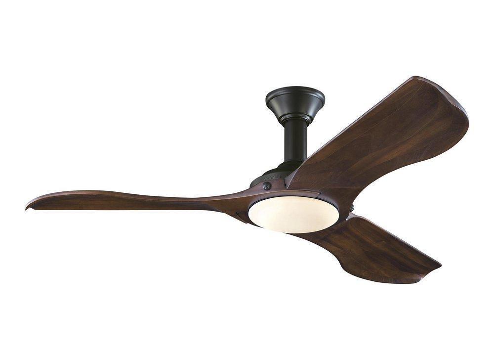 Visual Comfort & Co. Fan Matte Black 56 in. 27W 3-blade 1-Light Ceiling Fan 