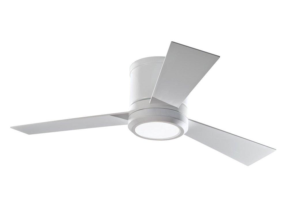 Visual Comfort & Co. Fan Matte White 42 in. 39W 3-blade 1-Light Ceiling Fan 