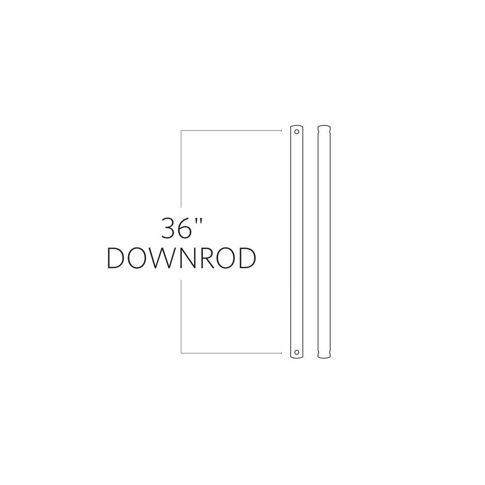 Visual Comfort & Co. Fan Grey 36 DOWNROD GREY 