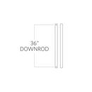 Visual Comfort & Co. Fan Grey 36 DOWNROD GREY 