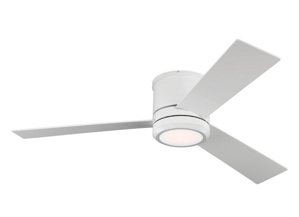 Visual Comfort & Co. Fan Matte White 56 in. 64W 3-blade 1-Light Ceiling Fan 