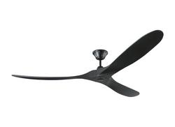 70 in. 30W 3-blade Ceiling Fan in Matte Black