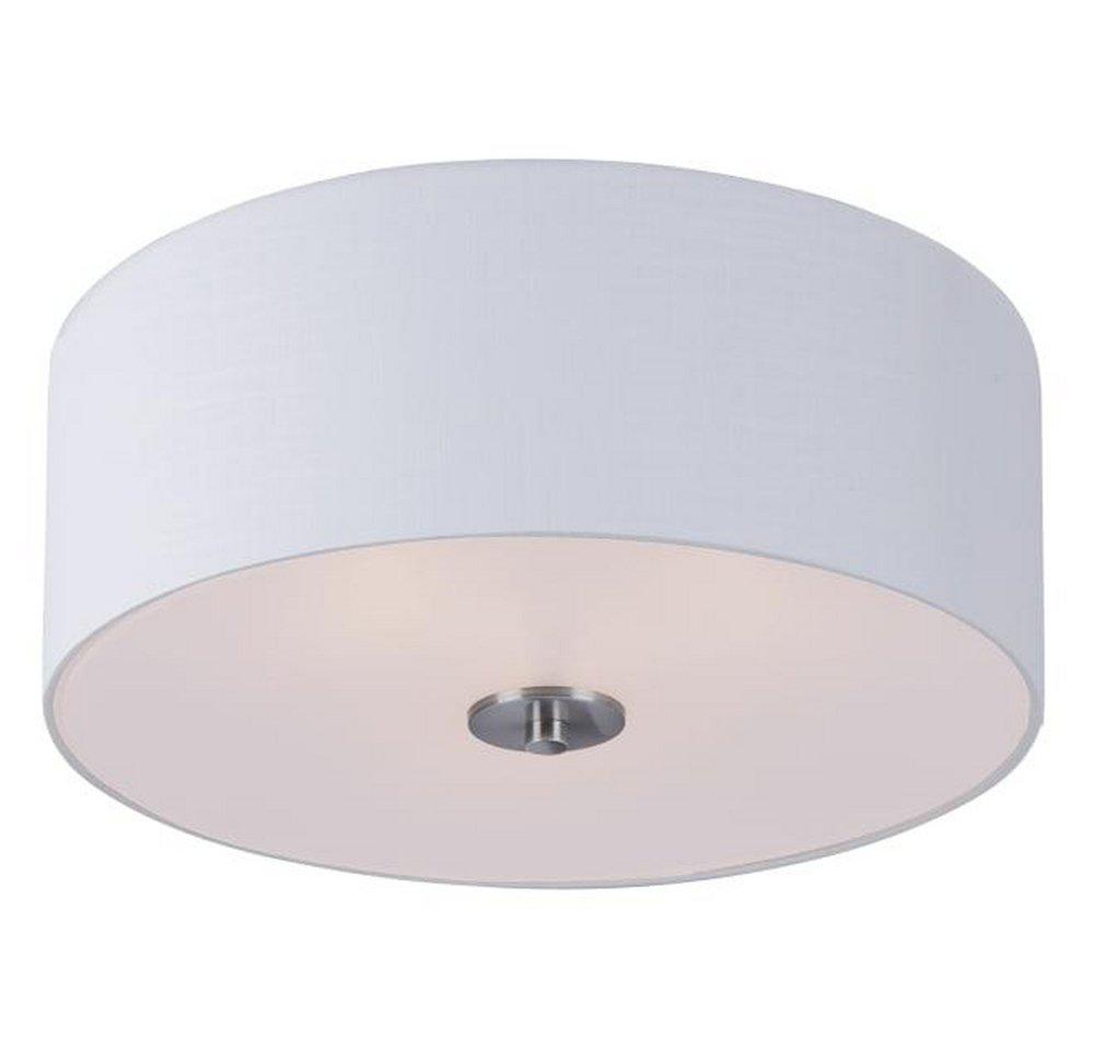 Maxim Lighting&reg; Satin Nickel 18 in. 60W 3-Light Medium E-26 Incandescent Flush Mount Ceiling Fixture 