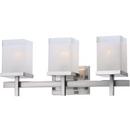 60W 3-Light Medium E-26 Incandescent Vanity Fixture in Satin Nickel