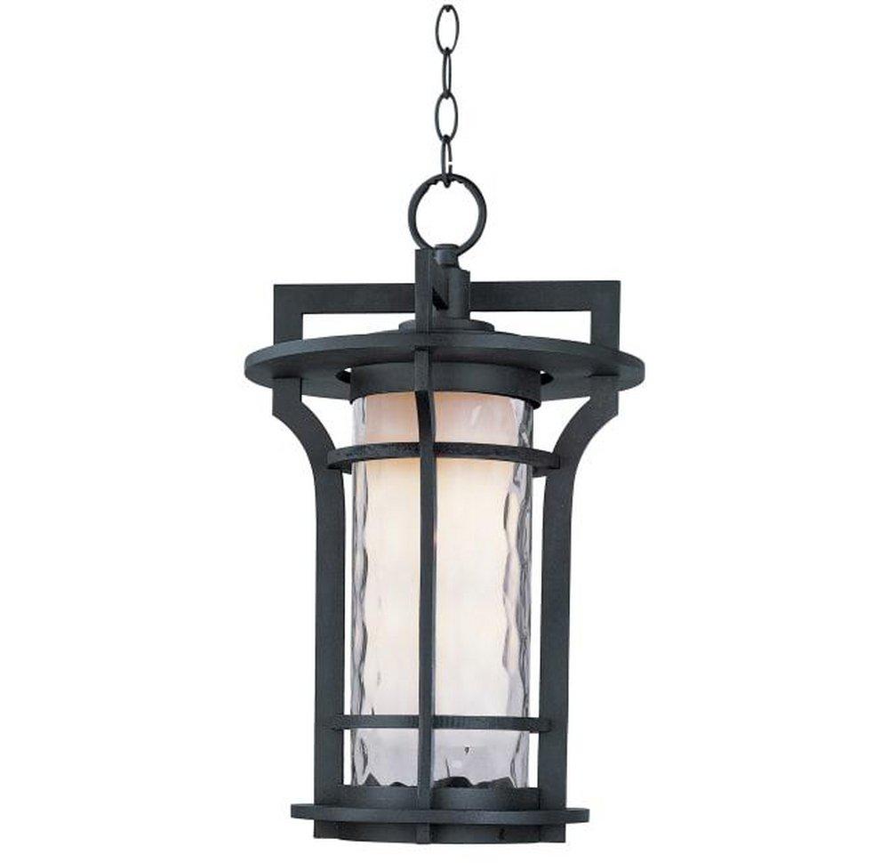 Maxim Lighting&reg; Black Oxide 12W 1-Light Medium E-26 LED Outdoor Pendant 