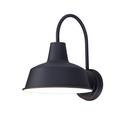 60W 1-Light Medium E-26 Incandescent Outdoor Wall Sconce in Black