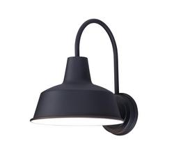 60W 1-Light Medium E-26 Incandescent Outdoor Wall Sconce in Black