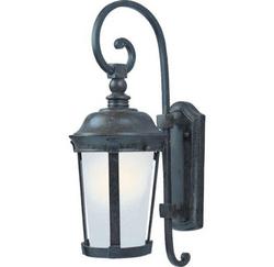 9W 1-Light Medium E-26 LED Outdoor Wall Sconce in Bronze