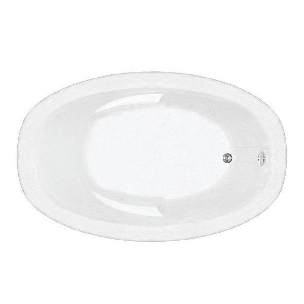 Mansfield Plumbing Products White 60 x 42 in. Whirlpool Drop-In Bathtub with End Drain 