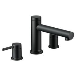 Two Handle Roman Tub Faucet in Matte Black (Trim Only)