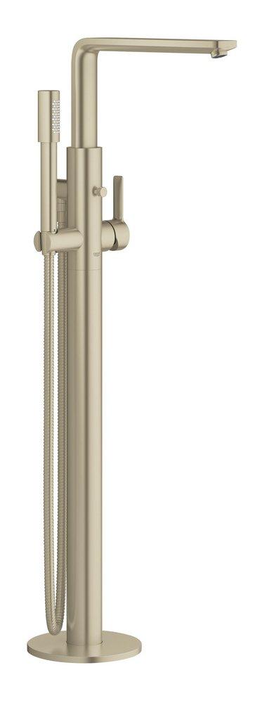 GROHE Brushed Nickel Single Lever Handle Floor Mount Filler 
