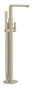 Single Lever Handle Floor Mount Filler in Brushed Nickel