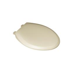 Round Closed Front Toilet Seat with Cover in Bone