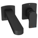 DXV Matte Black Single Handle Wall Mount Widespread Bathroom Sink Faucet 
