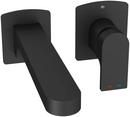 DXV Matte Black Single Handle Wall Mount Widespread Bathroom Sink Faucet 