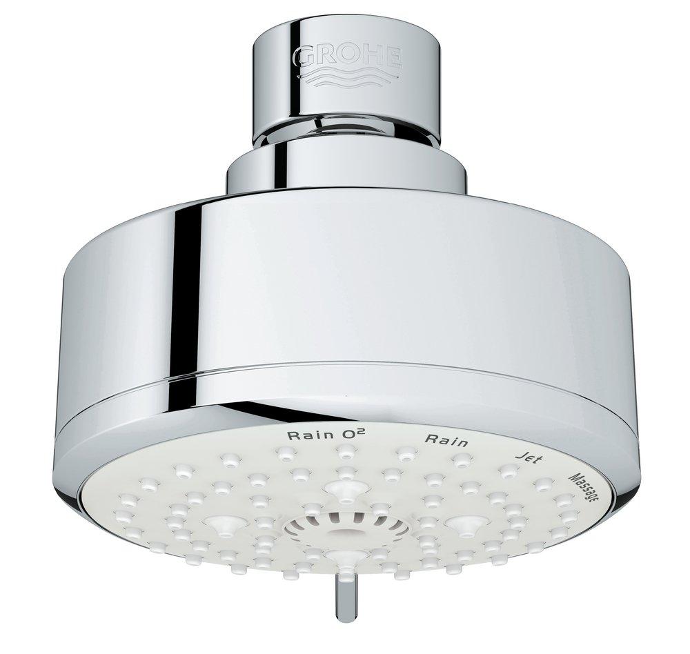 GROHE StarLight Chrome Multi Function Rain O2, Jet, Massage and Rain Showerhead 
