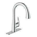 GROHE StarLight Chrome Single Handle Pull Down Kitchen Faucet 