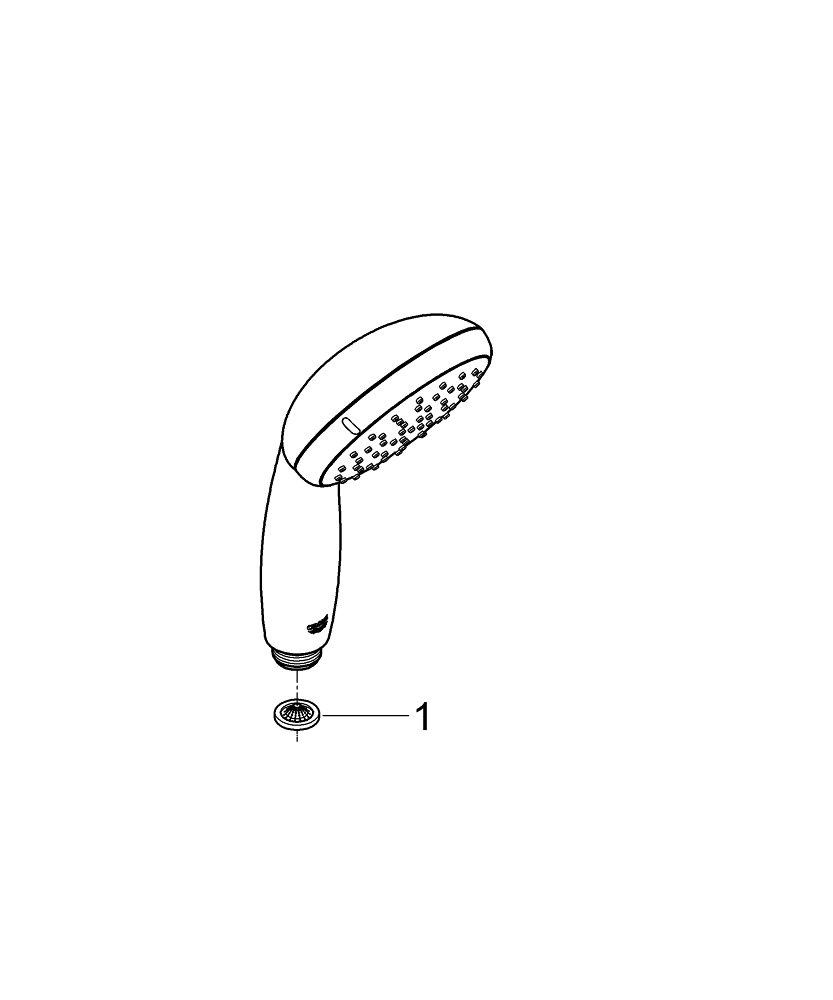 GROHE StarLight&reg; Chrome Dual Function Hand Shower 