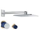GROHE StarLight Chrome Dual Function PureRain and ActiveRain Showerhead 