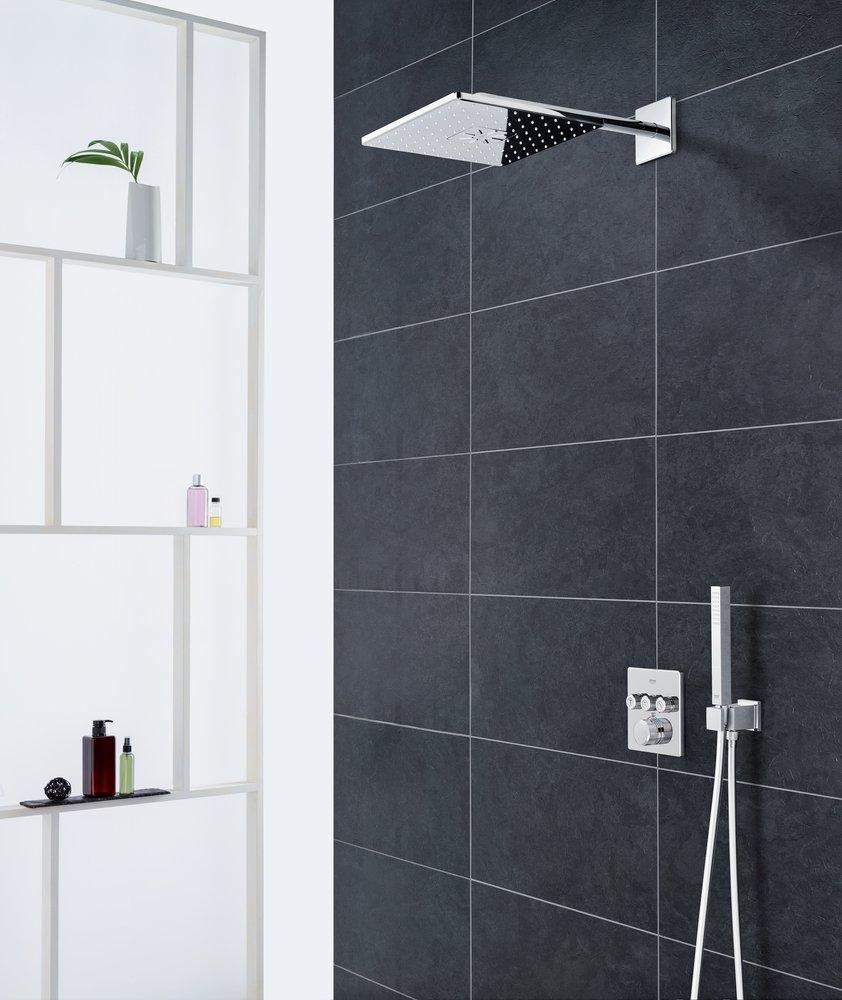 GROHE StarLight Chrome Dual Function PureRain and ActiveRain Showerhead 