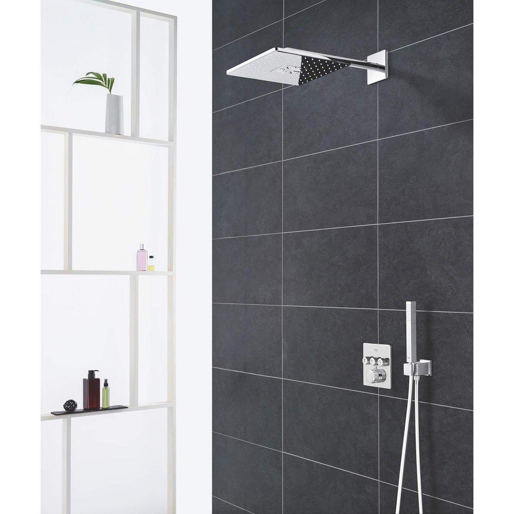 GROHE StarLight Chrome Dual Function PureRain and ActiveRain Showerhead 