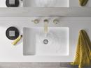 GROHE Brushed Nickel 1.2 gpm 3-Hole Widespread Lavatory Faucet with Double Lever Handle and 5-1/2 - 13-3/8 in. Center Size 