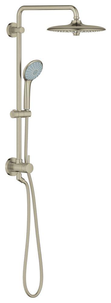 GROHE StarLight&reg; Brushed Nickel Single Handle Multi Function Shower System 