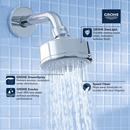 GROHE StarLight Chrome 3-3/8 in. 1.5 gpm Metal Ceiling Mount 1-Function Round Showerhead 
