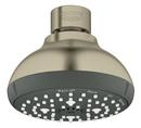 GROHE StarLight® Brushed Nickel Multi Function Rain O2, Jet, Massage and Rain Showerhead 