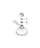 GROHE StarLight® Brushed Nickel Multi Function Rain O2, Jet, Massage and Rain Showerhead 