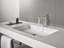 GROHE Brushed Nickel Single Handle Monoblock Bathroom Sink Faucet 