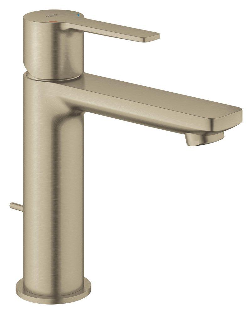 GROHE Brushed Nickel Single Handle Monoblock Bathroom Sink Faucet 
