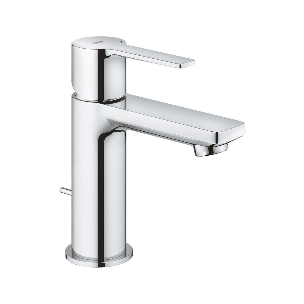 GROHE StarLight&reg; Polished Chrome Single Handle Monoblock Bathroom Sink Faucet 