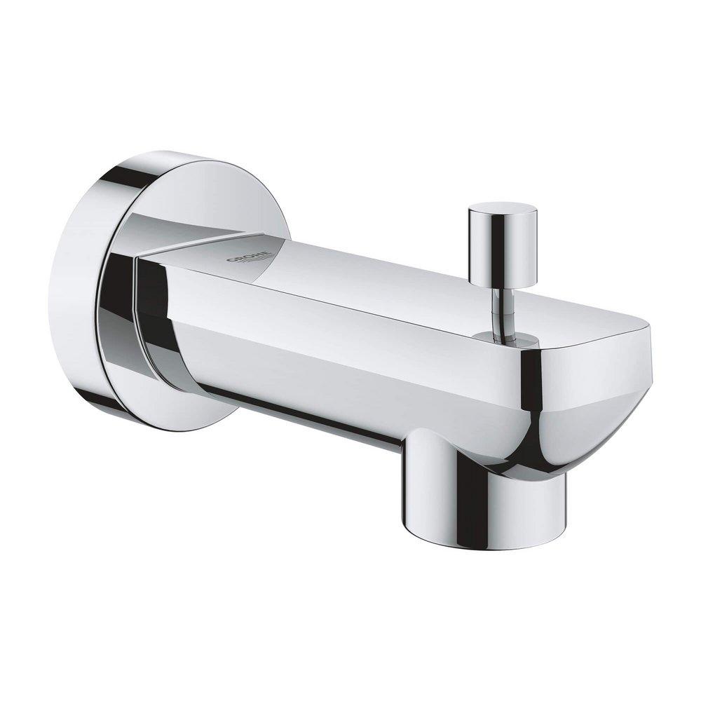 GROHE StarLight&reg; Chrome Wall Mount Tub Spout with Diverter 