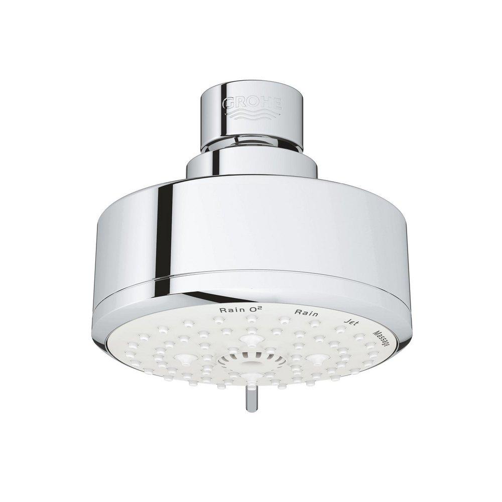 GROHE StarLight® Chrome Multi Function Rain O2, Jet, Massage and Rain Showerhead 