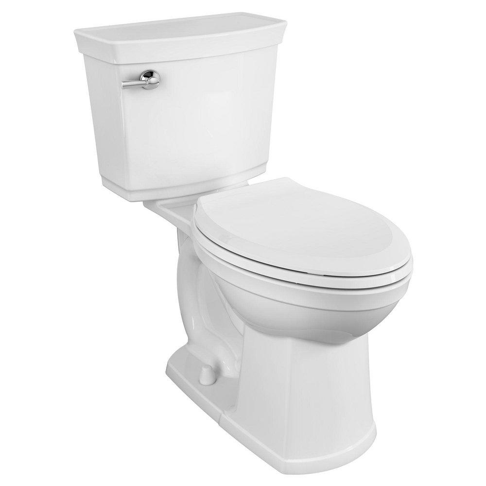 Elongated Closed Front Toilet Seat in White 