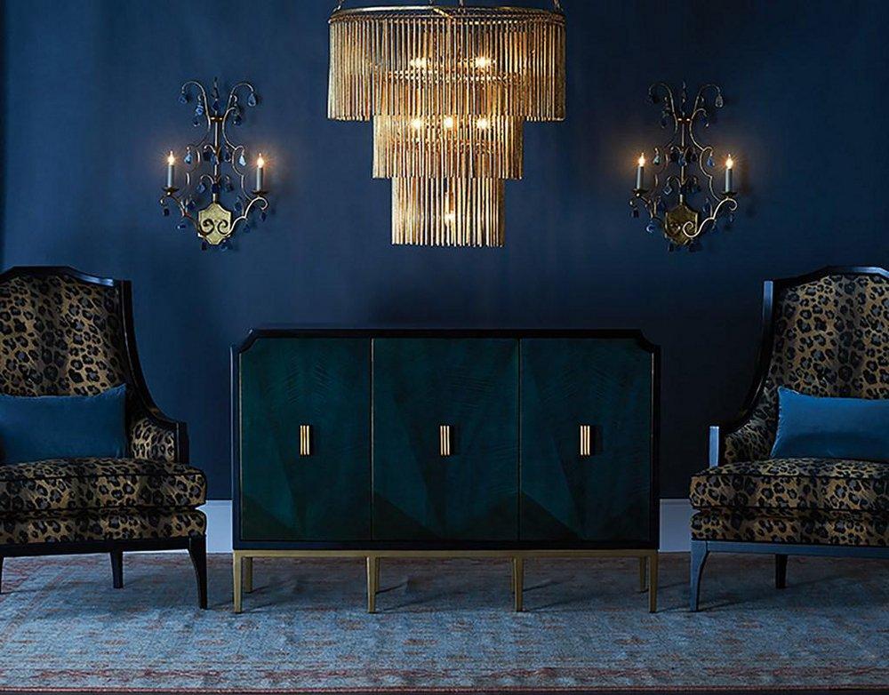 Currey and Company Gold Leaf 31-1/2 x 30 in. 60W 3-Tier 7-Light Incandescent Country, Lodge, Rustic, Shabby Chic and Transitional Chandelier 