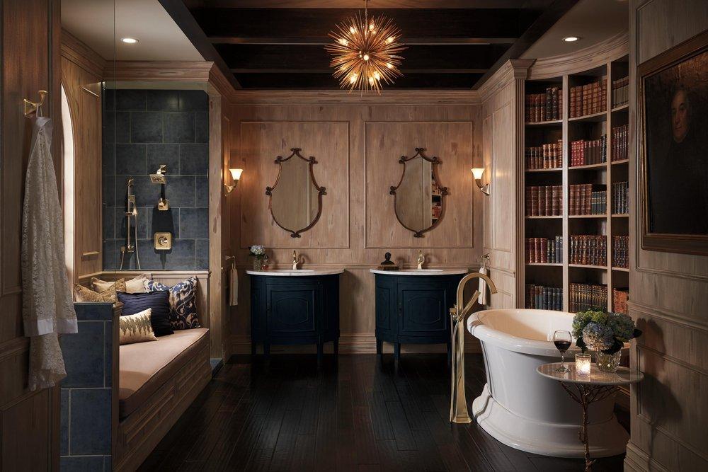 Brizo Luxe Gold Single Handle Monoblock Bathroom Sink Faucet 