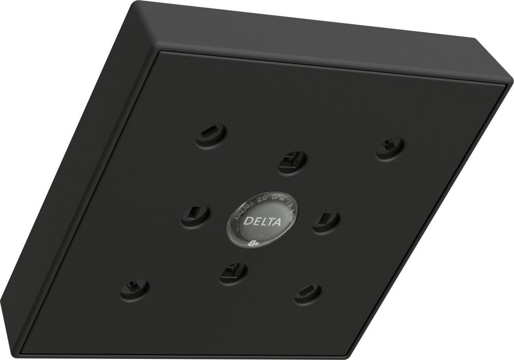 Delta Faucet Matte Black Single-function H2Okinetic&reg; Showerhead 