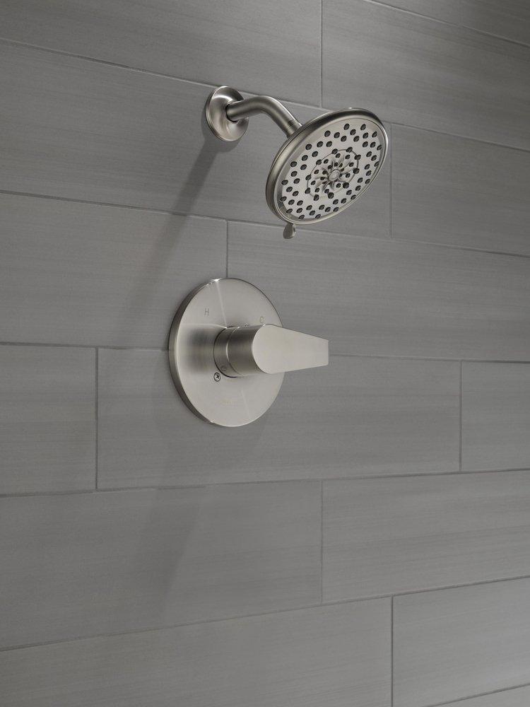 Peerless&reg; Brushed Nickel Single Handle Multi Shower Faucet Trim Only 