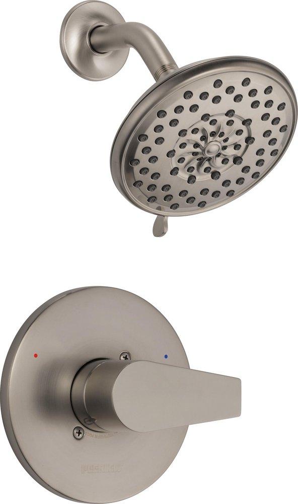 Peerless&reg; Brushed Nickel Single Handle Multi Shower Faucet Trim Only 