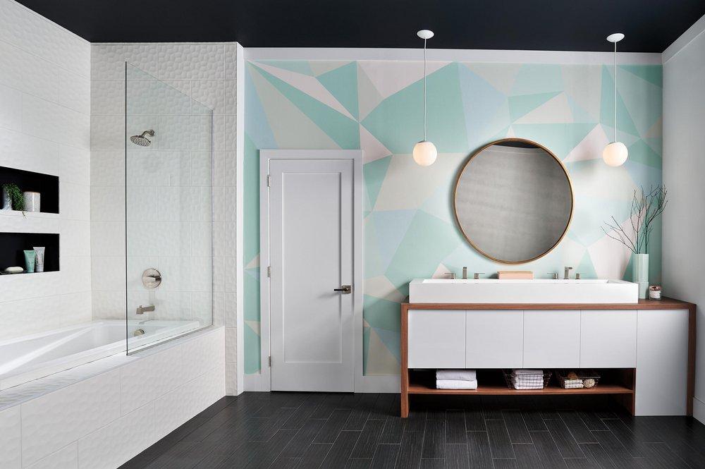 Peerless&reg; Brushed Nickel Two Handle Widespread Bathroom Sink Faucet Lever Handle 