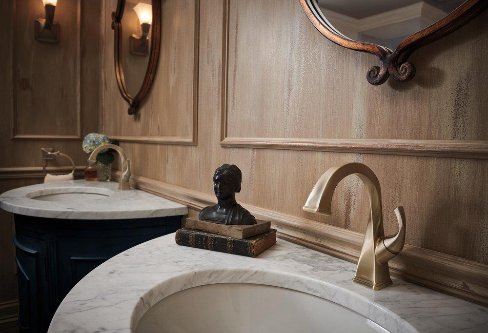 Brizo Luxe Gold 60W 1-Light Vanity Fixture 