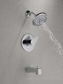 Peerless&reg; Polished Chrome Single Handle Multi Bathtub & Shower Faucet Trim Only 