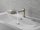 Single Handle Monoblock Bathroom Sink Faucet in Brushed Nickel 