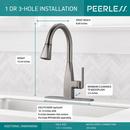 Peerless&reg; Brilliance Stainless Single Handle Pull Down Kitchen Faucet 