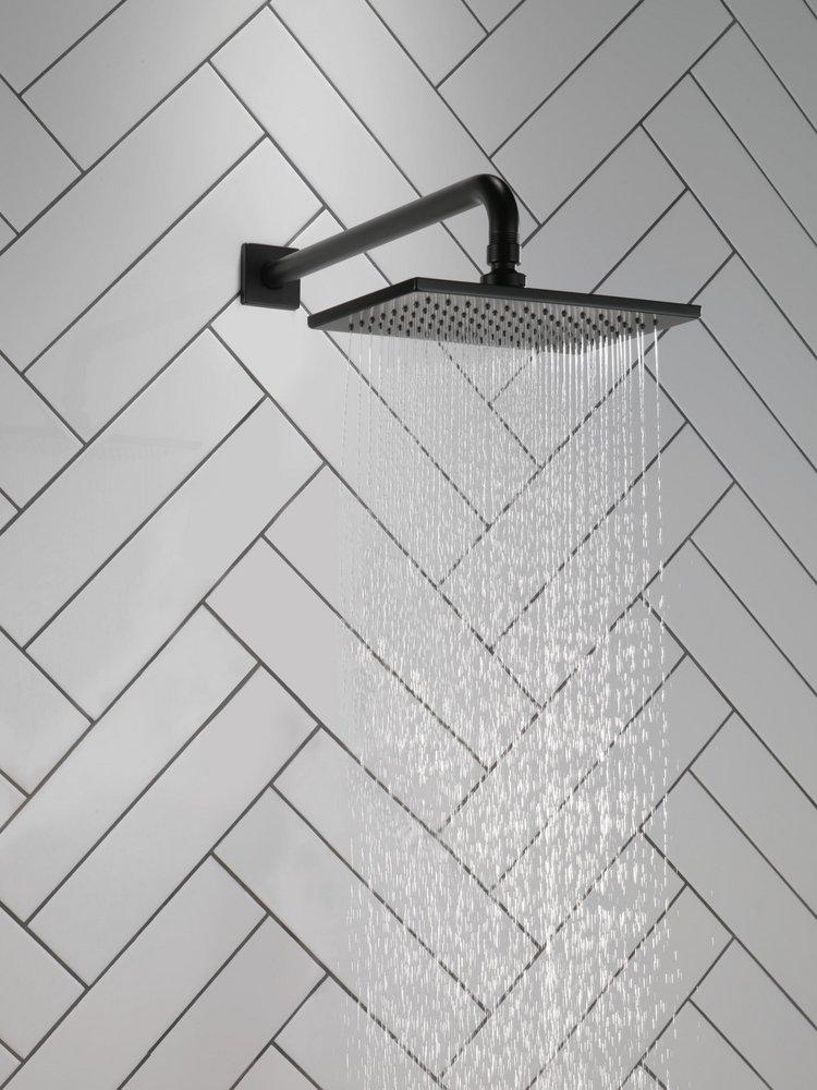 Delta Faucet Matte Black Single Function Full Body Showerhead 