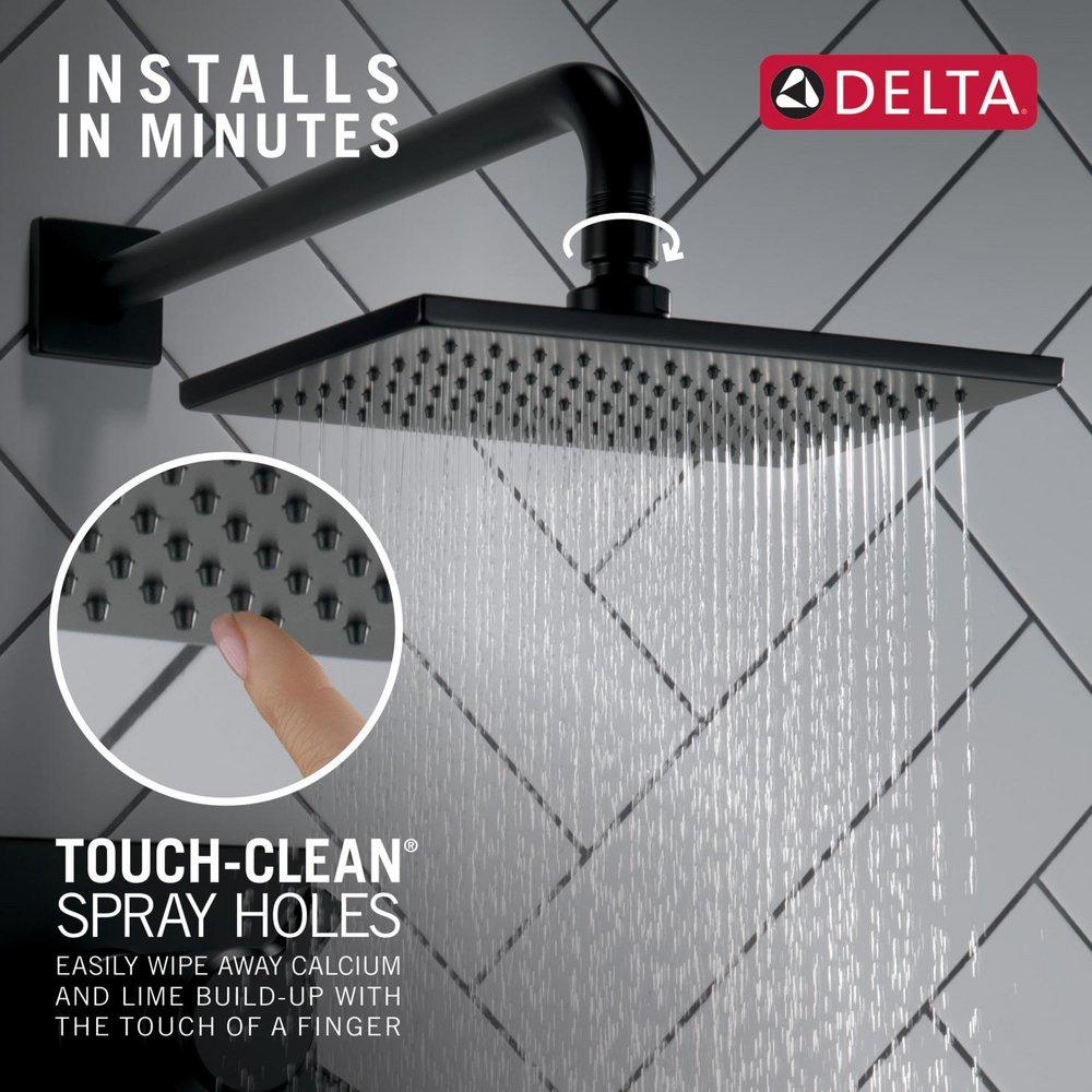 Delta Faucet Matte Black Single Function Full Body Showerhead 