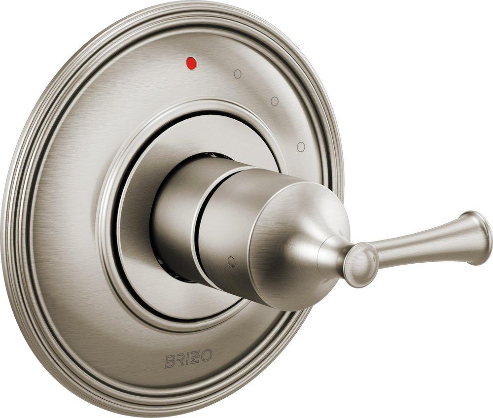 Brizo Brushed Nickel Single Handle Bathtub & Shower Faucet (Trim Only) 